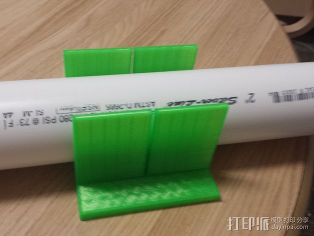 PVC管切削夹具 3D打印模型渲染图
