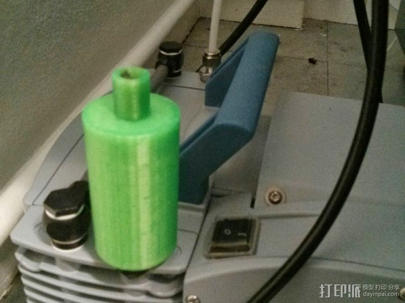 真空泵消音器 3D打印模型渲染图