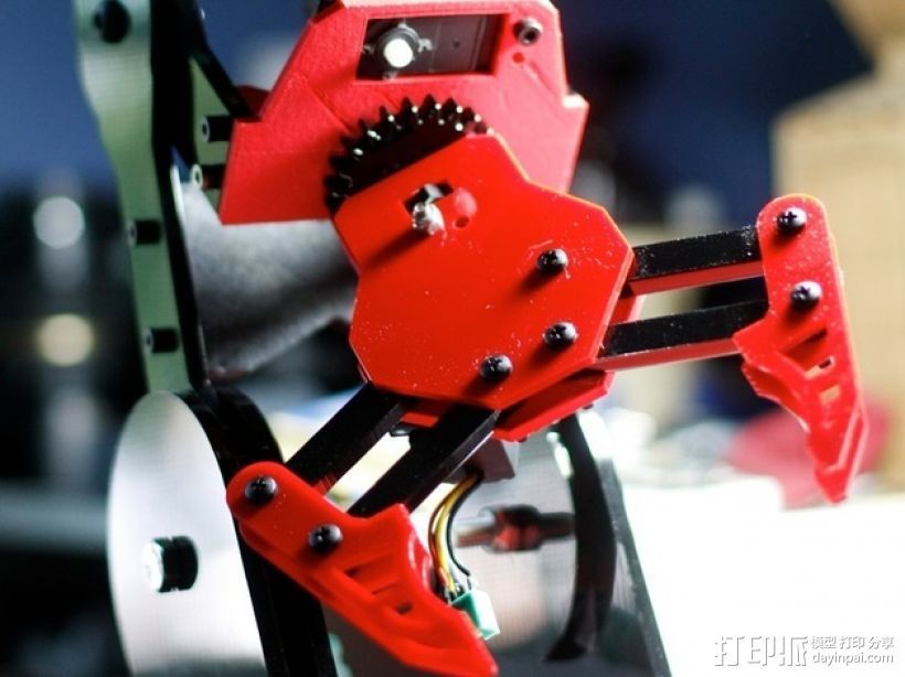 机器人机械臂 3D打印模型渲染图