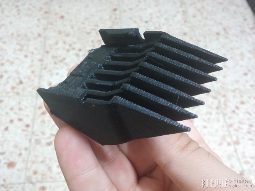理发机刀片 3D打印模型渲染图