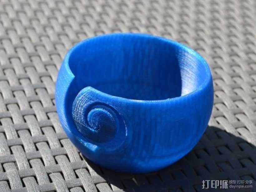 纺织 纱碗 3D打印模型渲染图