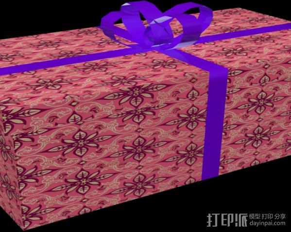 礼物盒 3D打印模型渲染图