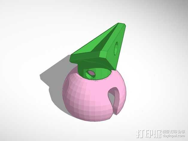 迷你风扇 支架 3D打印模型渲染图