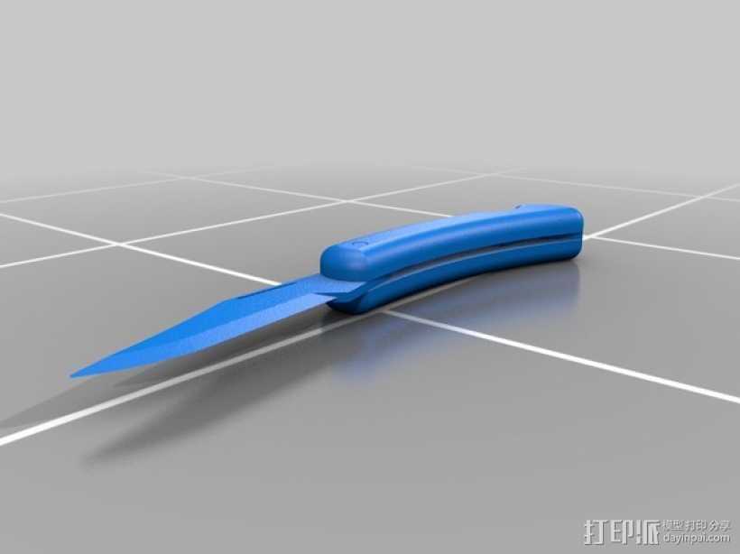 军刀 3D打印模型渲染图