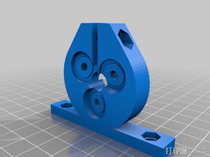 定制化滚珠丝杆 3D打印模型渲染图
