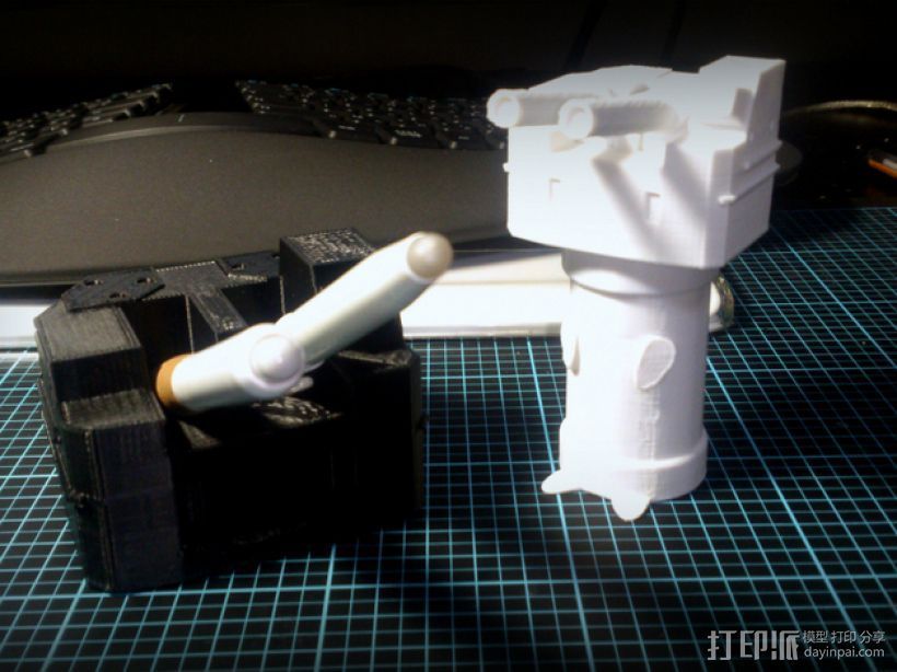 坦克笔架 3D打印模型渲染图