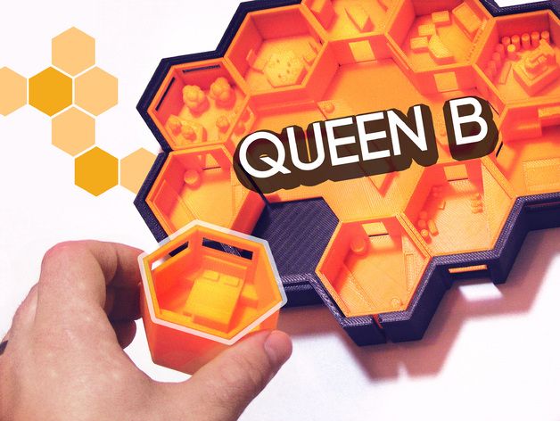 Queen B航天器 3D打印模型渲染图