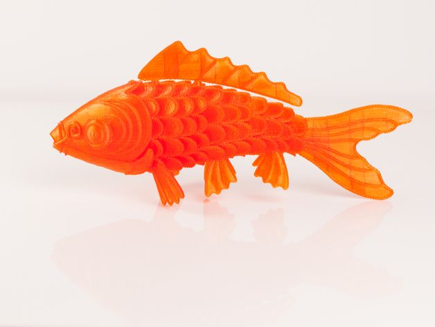 锦鲤 3D打印模型渲染图