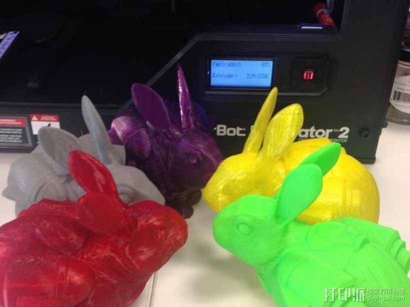 火箭兔 3D打印模型渲染图