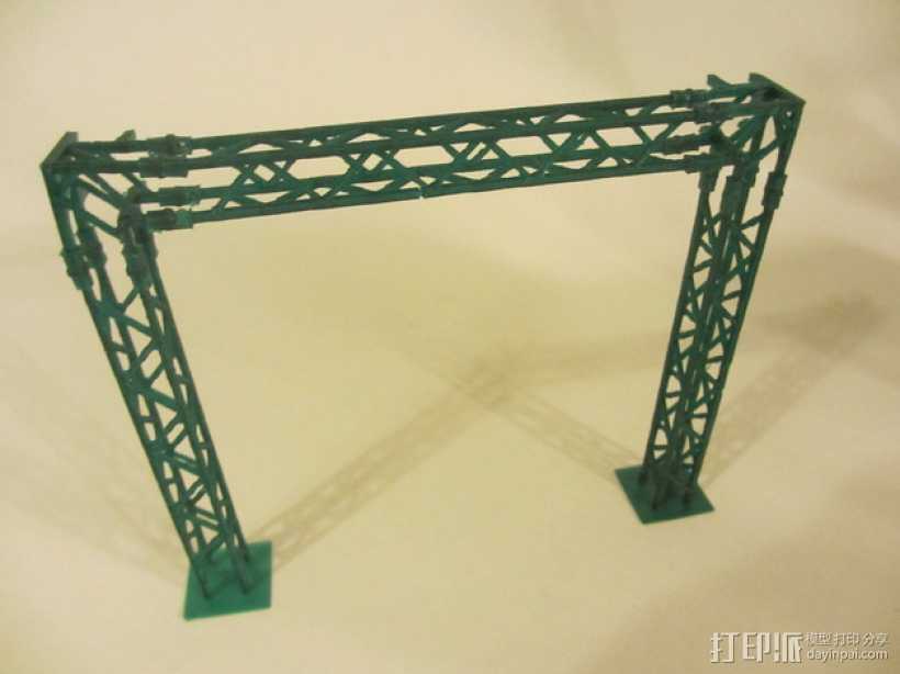 模块化高架结构 3D打印模型渲染图