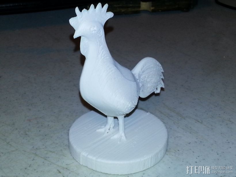  骄傲的公鸡 模型 3D打印模型渲染图