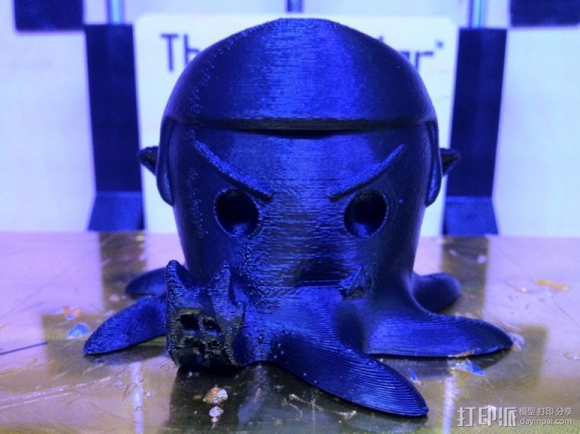 章鱼 玩偶 3D打印模型渲染图