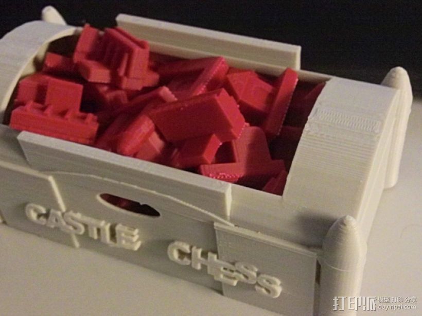 城堡 象棋棋子 3D打印模型渲染图