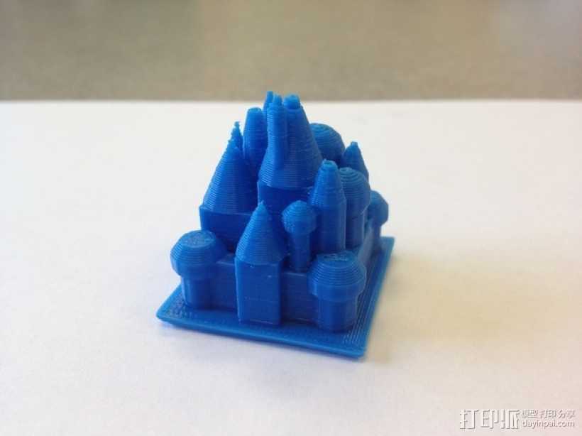 迷你城堡 3D打印模型渲染图
