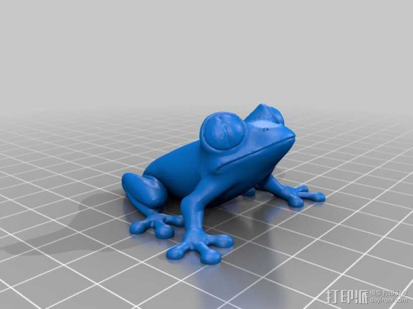 树蛙 3D打印模型渲染图