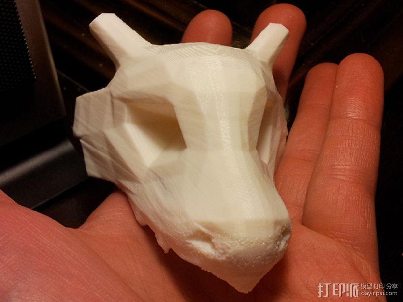 Cubone头骨模型 3D打印模型渲染图