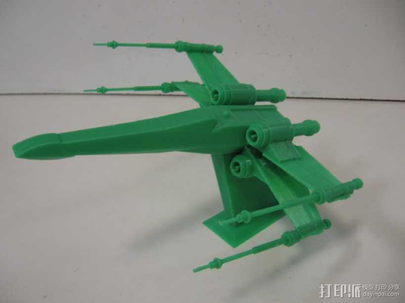 《星球大战 》X翼战机  3D打印模型渲染图