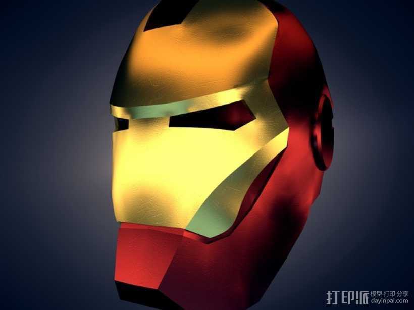 钢铁侠 头盔 3D打印模型渲染图