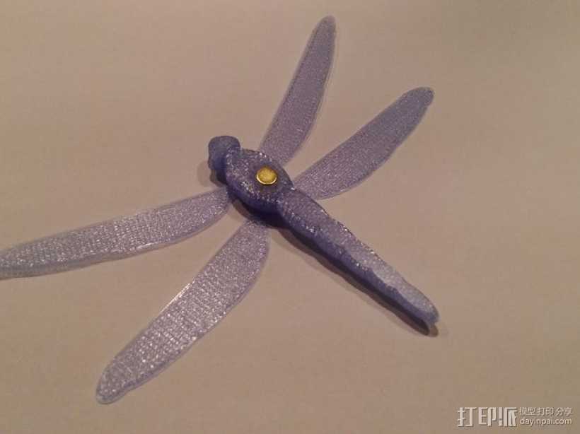 蜻蜓 3D打印模型渲染图