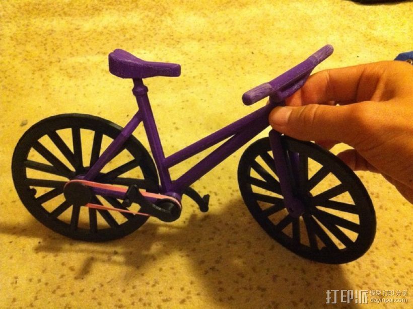 自行车 3D打印模型渲染图