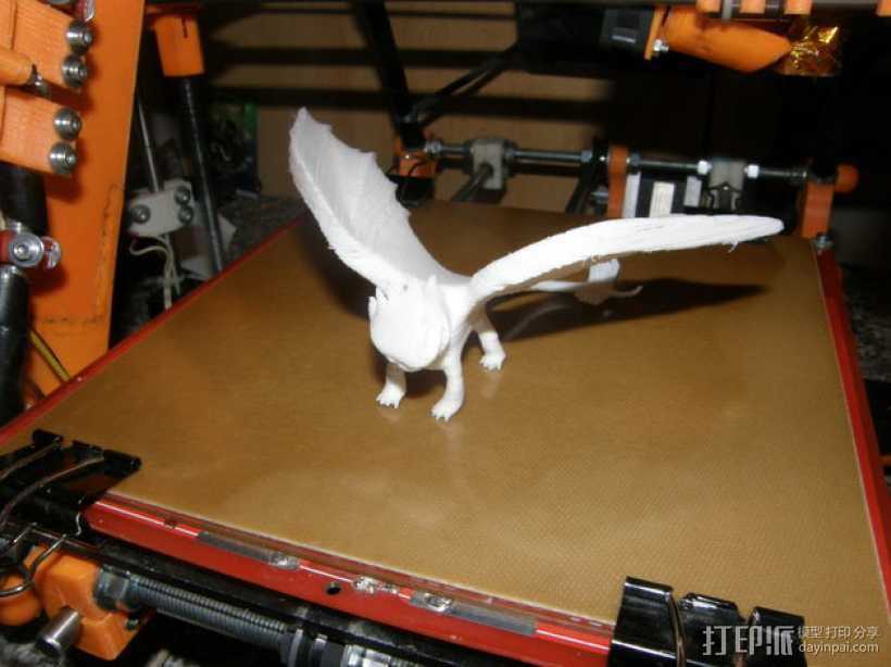 《驯龙高手》“夜煞”龙 3D打印模型渲染图