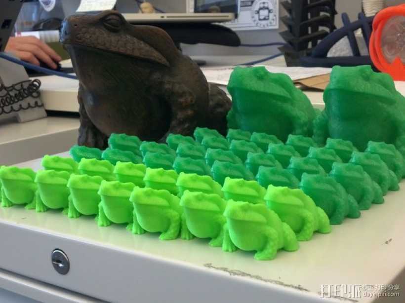 牛蛙 3D打印模型渲染图