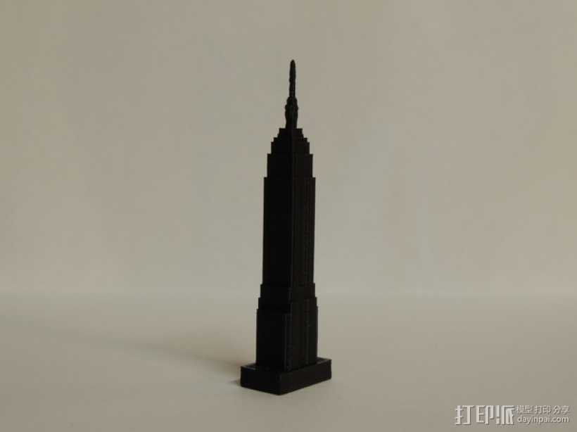 帝国大厦 3D打印模型渲染图