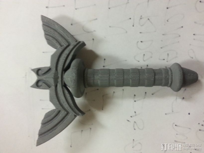 大师之剑剑柄 3D打印模型渲染图