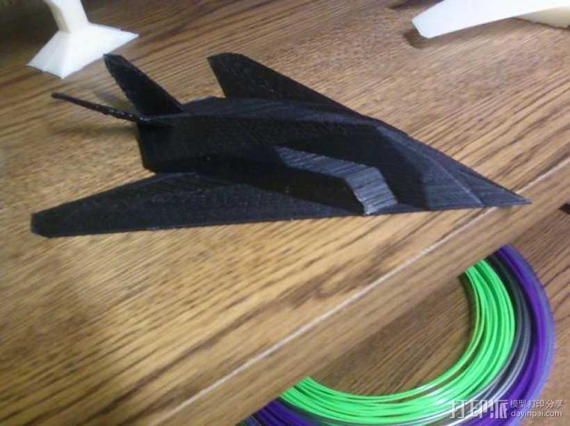 F-117夜鹰战斗机 3D打印模型渲染图