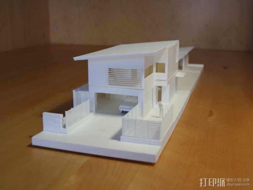 房屋模型 3D打印模型渲染图