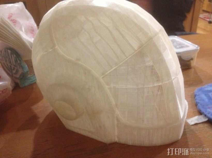 蠢朋克头盔 3D打印模型渲染图