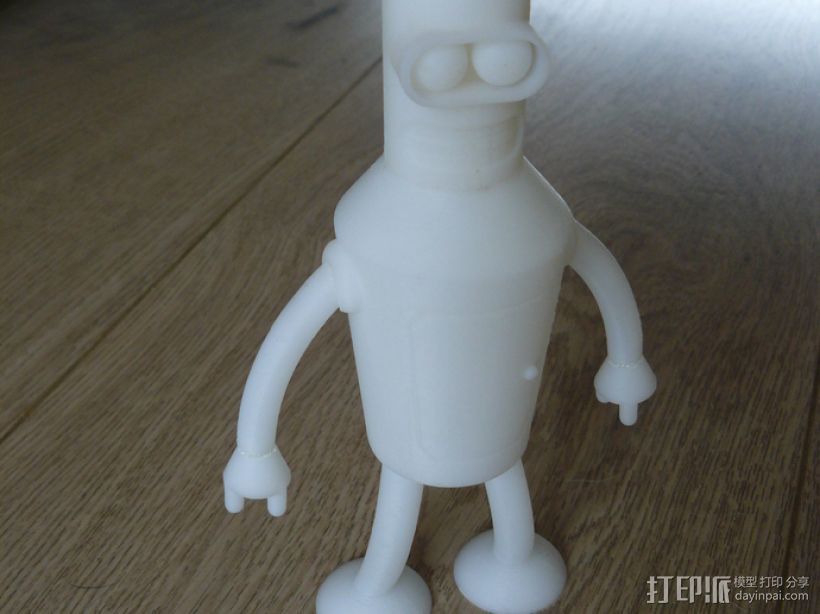 Bender Bending RodrÃ­guez玩偶  3D打印模型渲染图