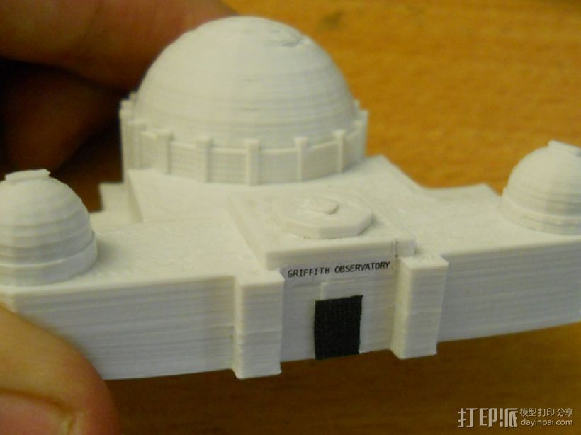格里菲斯天文台 3D打印模型渲染图