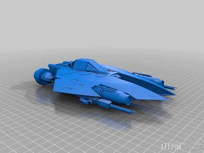 星球大战L-SR战斗机 3D打印模型渲染图