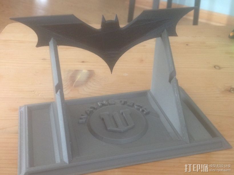 蝙蝠镖展示架 3D打印模型渲染图