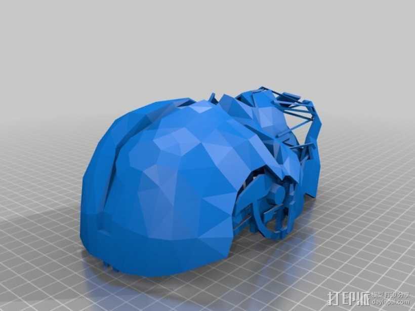 Corvo面具 3D打印模型渲染图