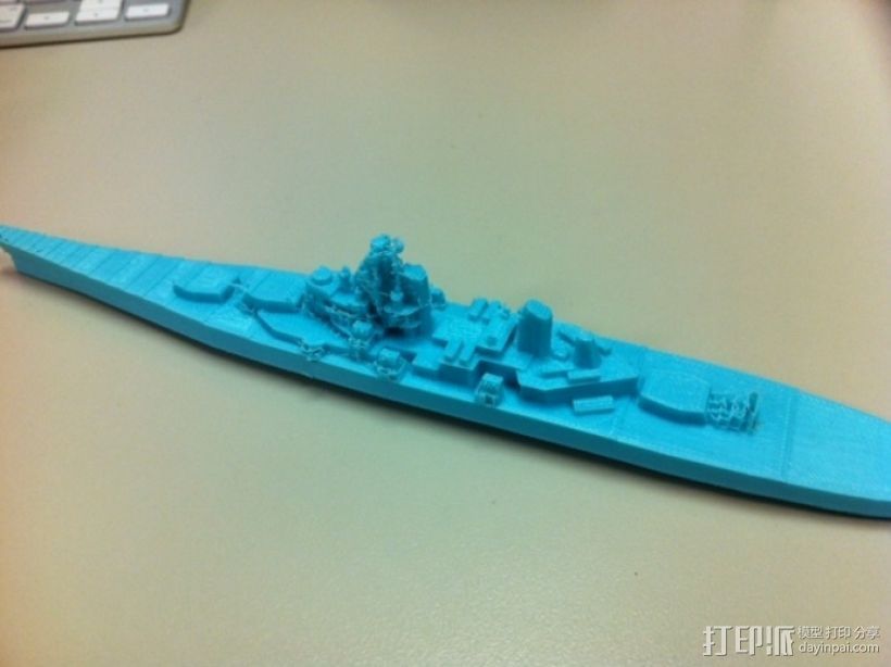战舰模型 3D打印模型渲染图