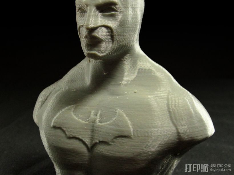蝙蝠侠半身像 3D打印模型渲染图