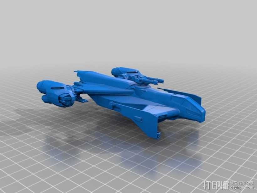 Drake Cutlass飞船 3D打印模型渲染图