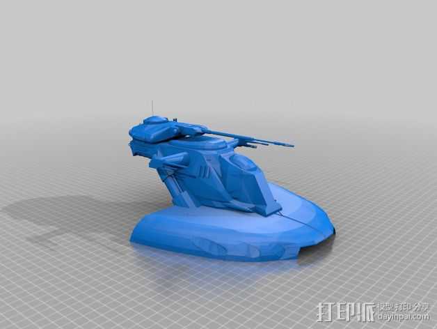 AA-T装甲突击坦克 3D打印模型渲染图