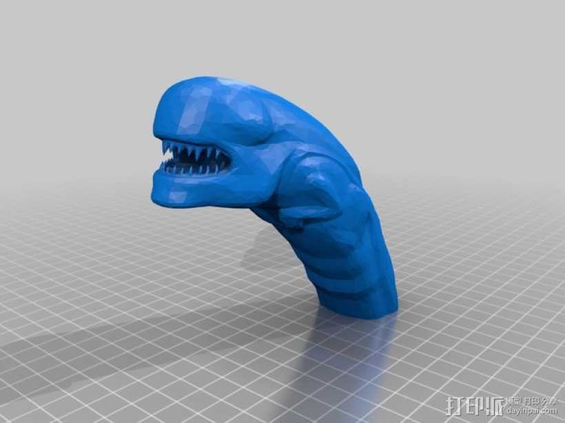 外星生物破胸者 3D打印模型渲染图