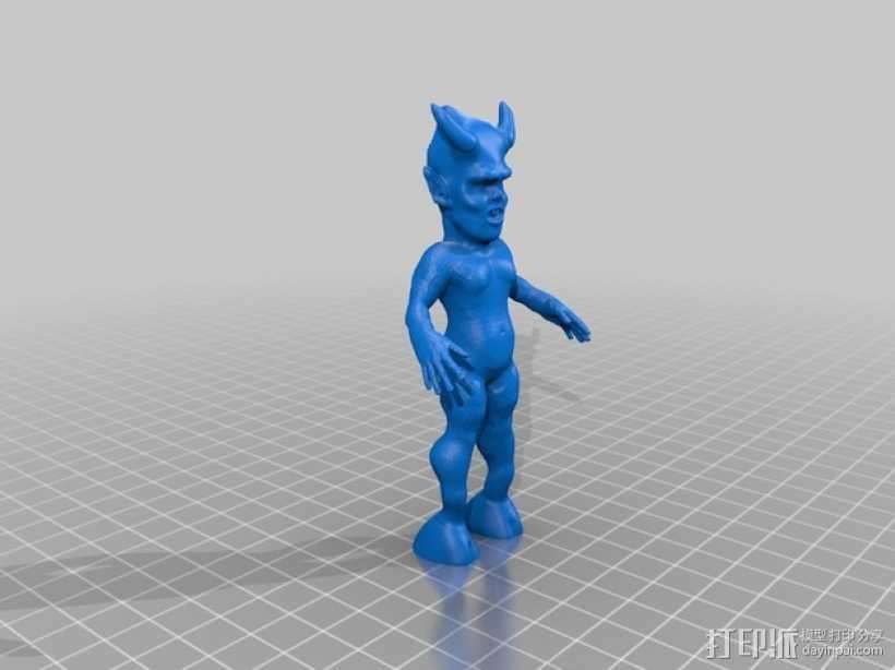 魔鬼宝宝 3D打印模型渲染图