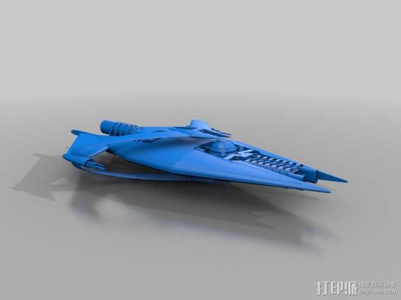 星际巡洋舰 3D打印模型渲染图
