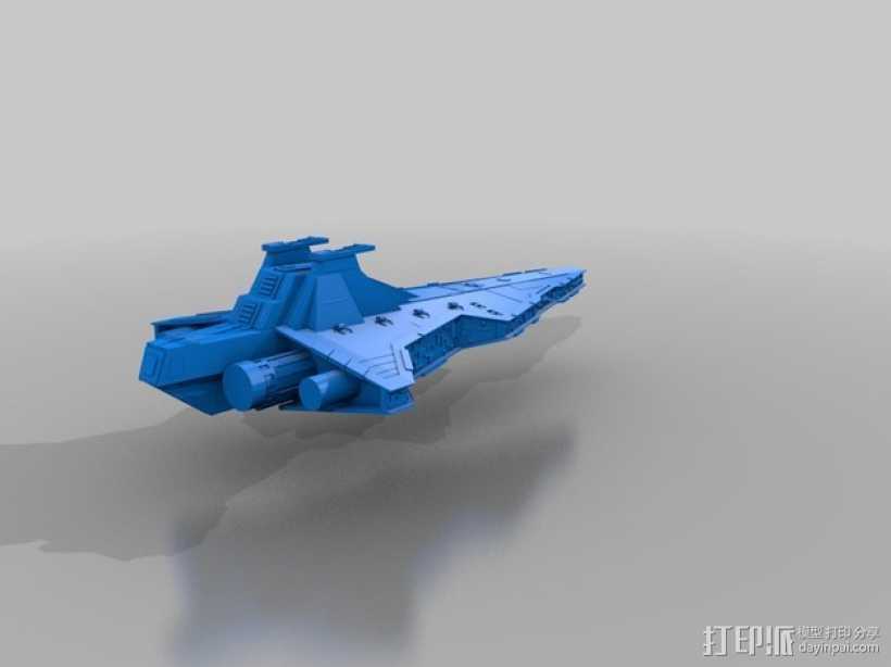  Star Destoyer战斗机 3D打印模型渲染图