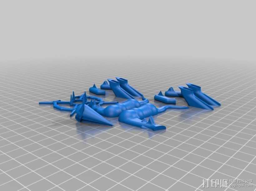 阿尔宙斯 口袋妖怪 3D打印模型渲染图