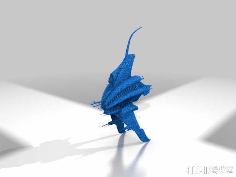 Minbari巡洋舰 3D打印模型渲染图