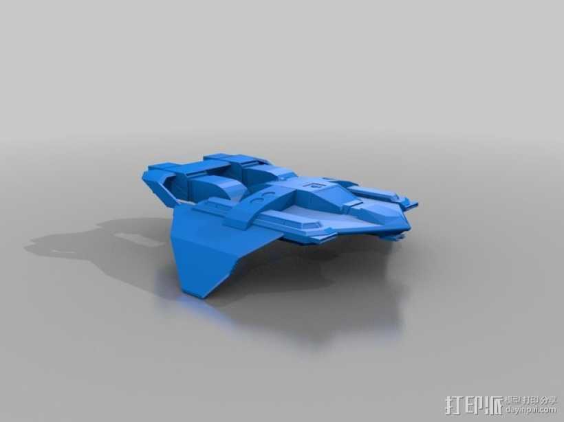 联邦战斗机  3D打印模型渲染图