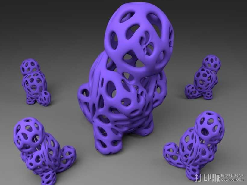 松鼠 3D打印模型渲染图
