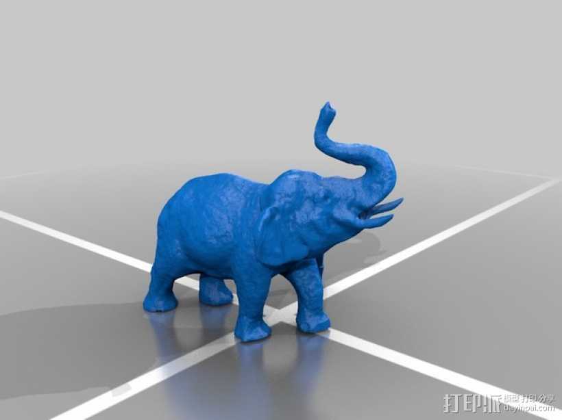 大象 公象 3D打印模型渲染图