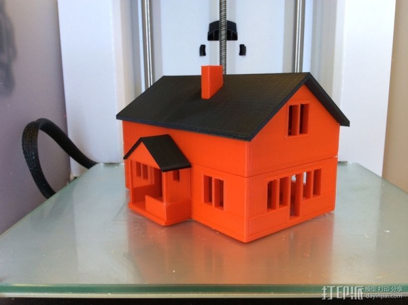 农家小院 3D打印模型渲染图